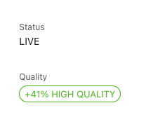 Quality Score Feed Details
